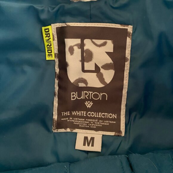 *Like New* Burton The White Collection Women's Ski Snowboard Pants - Teal - M - Picture 6 of 8